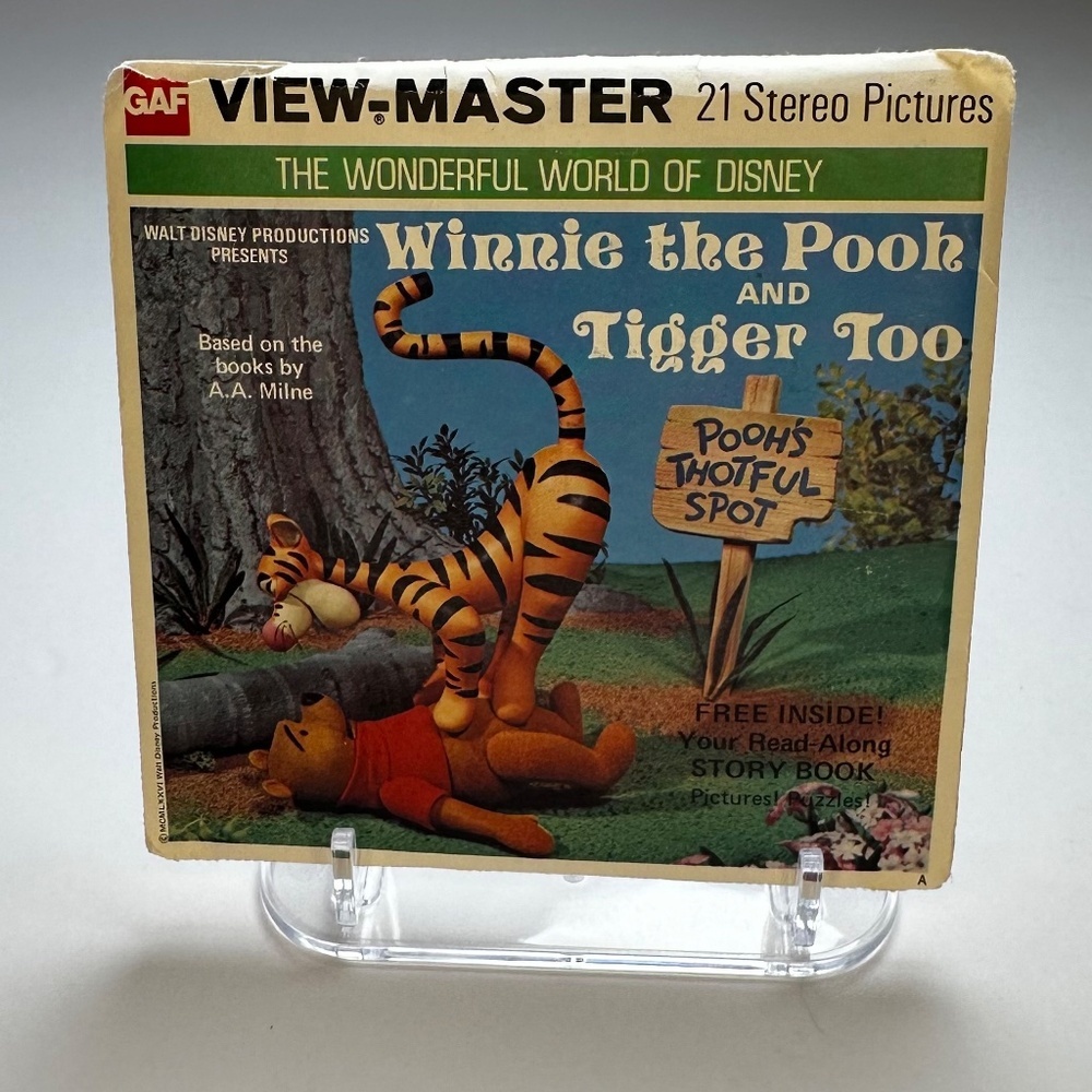 Vintage GAF View-Master – Winnie the Pooh and Tigger Too – Complete Set of 3 Ree